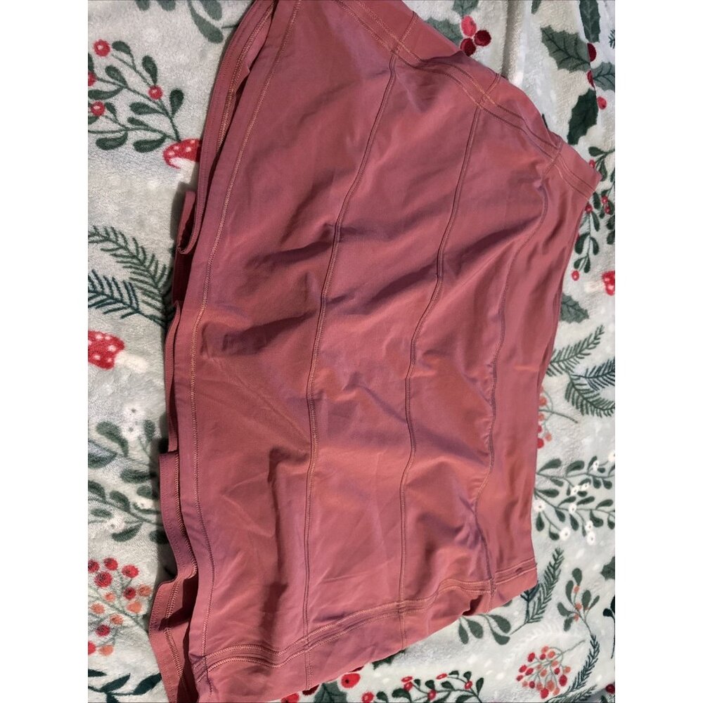 Lululemon Skirt Womens 12 Pink Running Athletic Ruffle Pleated Skort